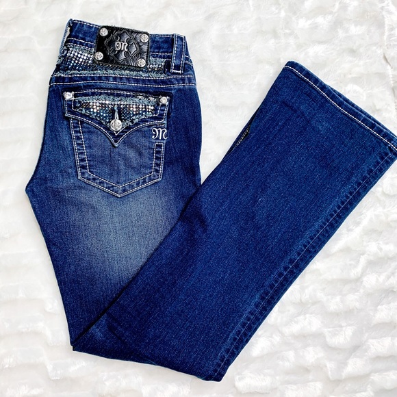 Miss Me Denim - Miss Me Bling Bootcut Women’s Jeans Flap Pocket